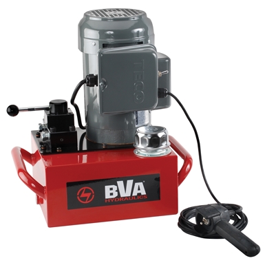 BVA Hydraulics Electric Pumps with Pendant Switch for Double Acting Cylinders PE40W4N02A