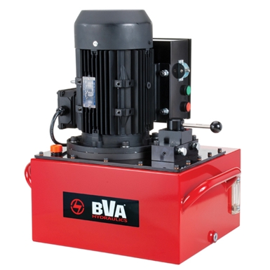 BVA Hydraulics Electric Pumps with 3 Phase Electric Motor for Double Acting Cylinders PE60M4N06G